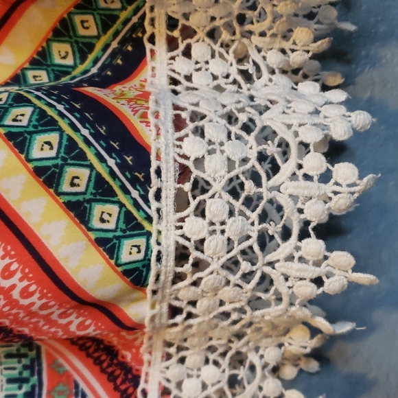 Blue and orange dress size 12 by My Michelle - Picture 2 of 5